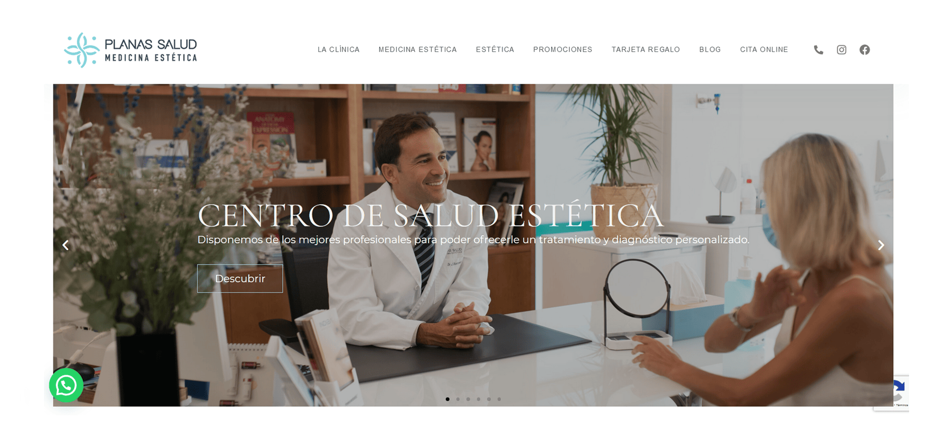 Pagina web Planas Salud clinica